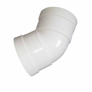 语塑 PVC排水管材管件 PS0704 45度弯头 DN160 工地工程款 5个装 CCJC