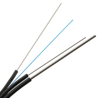 博扬（BOYANG）BY-PX103-300m 皮线光纤光缆 室外5.0单模单芯 300米黑色 1芯3钢丝 低烟无卤网线光纤线