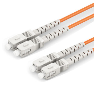 海乐（Haile）电信级光纤跳线网线 双芯多模（SC-SC，50/125) HJ-2SC-SC-MD15 收发器尾纤 15米