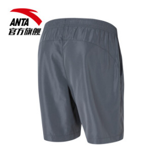 ANTA 安踏 95727301 男子梭织透气舒适运动休闲五分裤 火石灰 M(男170)