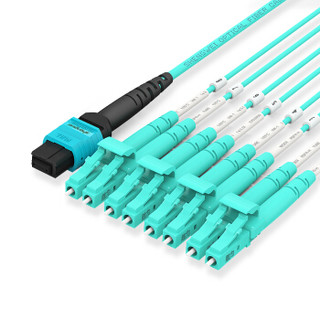 胜为（shengwei）光纤跳线MPO-LC8芯 5米 网线多模OM4万兆40G光模块集束光纤 FMPL-8005