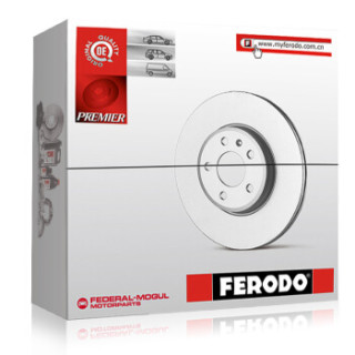 菲罗多 Ferodo 刹车盘后盘 路虎神行者2(L359)3.2 2.0Si4 2.2SD4 2.2TD4 单只装 DDF1578C-1-D 厂商直送