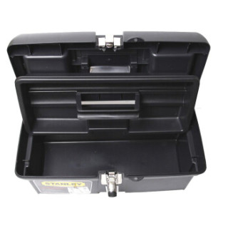 史丹利(STANLEY)新型塑料工具箱16英寸收纳工具94-857-37