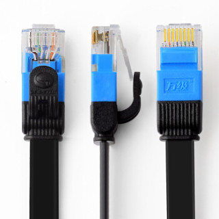 万级(OFNPFTTH)六类网线发烧级 千兆CAT6类扁平成品网络跳线 光纤宽带路由器电脑提速连接线0.5米