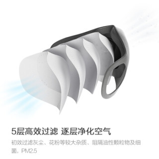 智米(SMARTMI)QHXFMKZ/01ZM 智米轻呼吸防霾口罩L
