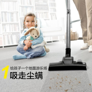 KARCHER卡赫 家用蒸汽拖把吸尘器 速热高温蒸汽清洁机 除螨吸尘蒸汽清洁组合套装VC3Plus+SC3