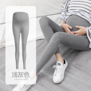 凡淑 2018秋季新品韩版女装大码孕妇打底裤外穿宽松托腹裤休闲裤 HC0902-04FS 黑色 M