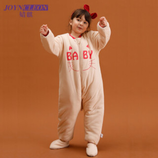 婧麒(JOYNCLEON)婴儿睡袋宝宝秋冬款加厚分腿睡袋儿童防踢被2-4岁 猫咪加厚L码 Jsd1265