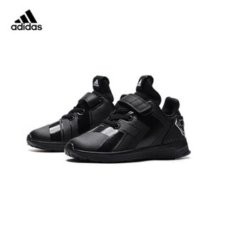 阿迪达斯（adidas)儿童鞋秋冬新款运动鞋蜘蛛侠男女童松紧带跑步鞋AH2451 黑色30码/12K