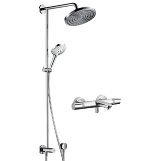 hansgrohe 汉斯格雅 飞雨系列 26168007+15348000 沐浴花洒套装