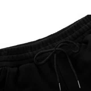 南极人（Nanjiren）加绒加厚休闲裤女宽松束脚运动裤时尚韩版显瘦加绒裤女 黑色 XXL