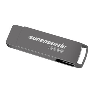 超音速 Supersonic 128GB USB3.0 X3 锖色金属U盘 高速传输  时尚便利