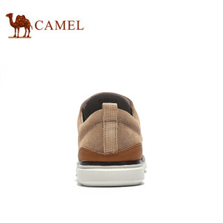 CAMEL 骆驼 轻质牛皮反绒防滑户外大休闲鞋 A912266710 杏色-1 43