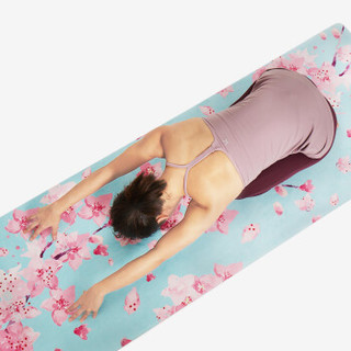 Keep 超薄瑜伽垫女 可折叠绒面防滑薄款垫 天然橡胶舞蹈运动垫 1.5mm