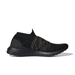 adidas 阿迪达斯 跑步系列 中性 UltraBOOST LACELESS 运动 跑步鞋 B37685 黑色 39码 UK6码