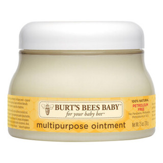 Burt's Bees 伯特小蜜蜂宝宝天然洗发露原味350ml+天然呵护多用途软膏210g 温和无泪缩水滋润