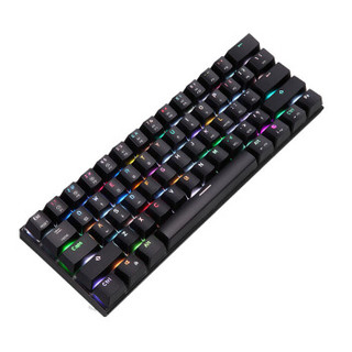 MOTOSPEED 摩豹 CK62 61键 双模无线机械键盘 黑色 高特青轴 RGB