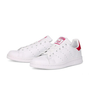 adidas 阿迪达斯 粉尾小白鞋 白色 运动女鞋 Stan Smith B32703 36.5