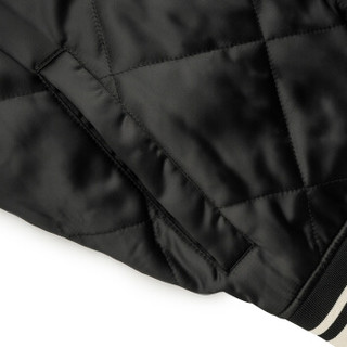 ARMANI EXCHANGE 阿玛尼奢侈品男士简约休闲时尚棉服夹克 3ZZB51-ZNZIZ BLACK-1200 S