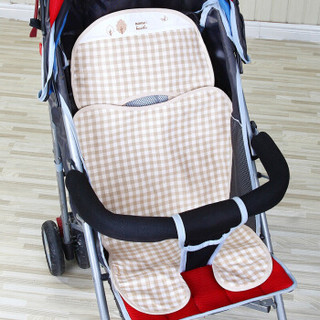 良良(liangliang)婴儿手推车凉席苎麻宝宝夏季座椅垫子米咖80*40cm