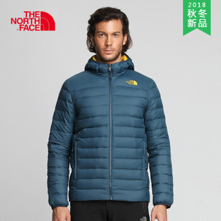 北面/The North Face 男款羽绒服-M Manchuria Hooded Rv Jacket-AP  A3KTE VB5 蓝色  L