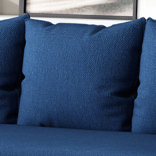 杜沃 沙发 布艺沙发现代简约小户型北欧客厅家具整装三人沙发懒人沙发可拆洗乳胶沙发  B1乳胶1.58米深蓝色