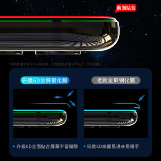 依斯卡(ESK) 黑鲨2钢化膜 全屏覆盖 黑鲨游戏手机屏幕保护防爆淡化指纹非水凝膜 JM86黑