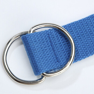 MAXVIVI 男士女士腰带 双环编织帆布腰带裤带 MPD843323 蓝色