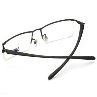 LOHO 眼镜框男近视眼镜运动眉线框眼镜架配近视镜片 P8398 镜框+1.667近视镜片