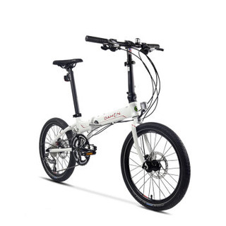 大行（DAHON）折叠自行车20寸18速超轻铝合金碟刹S18成人自行车 KAA084 白色（厂家发货）