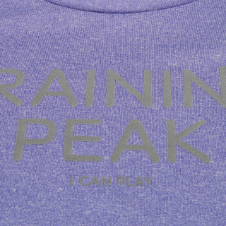 PEAK 匹克 女子短袖透气舒适休闲运动上衣圆领短T恤 DF692132 浅紫花纱 S码