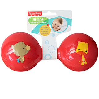 费雪（Fisher Price）儿童玩具球（认知球12片+摇铃球绿色+哑铃球红色+糖果球黄色+拉拉球蓝色）