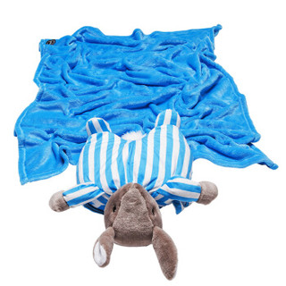 Zoobies毛绒玩具 抱枕空调毯绒毯三合一GM101 睡衣兔邦瑞毛绒玩具