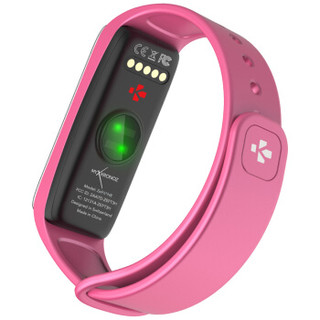 脉珂 （MyKronoz） 瑞士智能手环ZeFit3 HR活动追踪器（活动追踪&睡眠监测 心率感应）粉红色表带/银色表盘