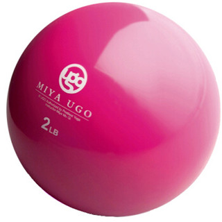 弥雅（MIYA UGO）哑铃 2磅一对装软哑铃健身瑜伽球 玫红色