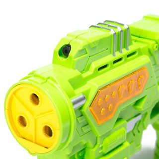 爸爸妈妈（babamama）电动泡泡枪 泡泡机 戏水泡泡玩具 全自动带声音带激光吹泡泡枪 B2004蓝色绿色随机发