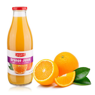 西班牙进口 良珍（Legent ）橙汁 100％纯果汁 聚餐宴饮送礼饮品 1L×2大瓶礼盒装