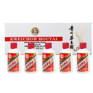 MOUTAI 茅台 酱香型白酒 53度 50ml*5瓶 礼盒装