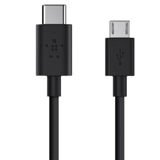 贝尔金（BELKIN）USB-C/Type-C转Micro USB 同步/充电线480Mbps高速传输3A快速充电数据线适用于华为/小米等