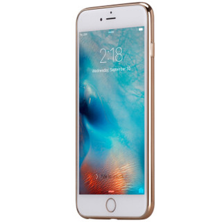 摩米士（MOMAX）苹果6/6S手机壳 iPhone 6/6S手机保护套 电镀TPU软壳 发财图案 4.7英寸 香槟金