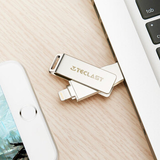 台电（Teclast）128GB USB3.0 苹果U盘 魔闪mini 香槟金 苹果MFI认证 iPhone/iPad轻松扩容 手机电脑两用优盘