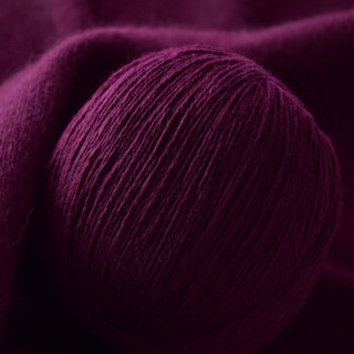 牧心 羊绒线毛线 21/3中粗线 手编机织均可 婴儿宝宝毛线 围巾线Z04 亮紫色