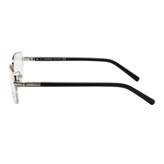 MontBlanc 万宝龙 男款银色镜框黑色镜腿光学眼镜框眼镜架 MB 478U 016 57mm