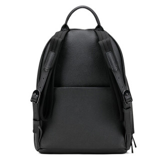 Lipault 欧美时尚牛皮双肩包 休闲简约女士背包旅行书包纯色包包P62*01014黑色