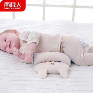 南极人(Nanjiren) 婴儿枕头彩棉荞麦枕0-3-6岁宝宝睡枕儿童定型枕婴幼园用品小孩凉枕 蓝色小兔