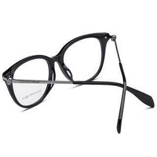 亚历山大·麦昆Alexander McQueen eyewear近视眼镜框女 板材镜框光学眼镜架 AM0154OA-001 亮黑色镜框 52mm
