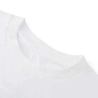 全棉时代 女童针织短袖T恤 120/56(建议6-7岁) 白色 1件装