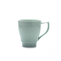 佳佰 JB0985 陶瓷马克杯 300ml 荷叶绿杯