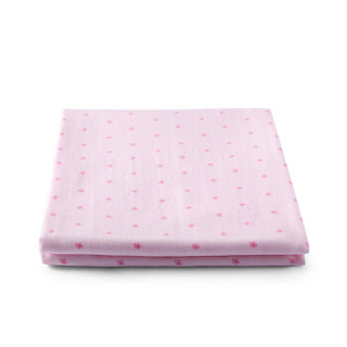 全棉时代 浴巾毛巾婴儿纱布浴巾 毛巾80*140cm 粉色小花朵 1条装