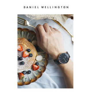 Daniel Wellington DanielWellington）DW表带18mm皮质玫瑰金针扣女款DW00200041（适用于36mm表盘系列）